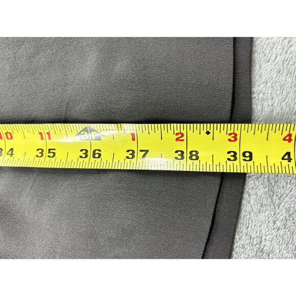 Nougat London Silk Dress Purple Detail Womens Sz 3 Peat Grey Career Money Preppy - Picture 8 of 10